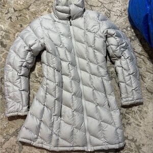 Patagonia long quilted puffer down jacket womens small